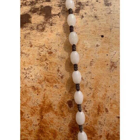 Amazonite Bead Necklace with Circle Donut Pendant - Picture 3 of 4